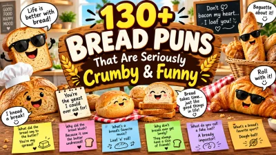 130+ bread puns that are seriously crumby and funny